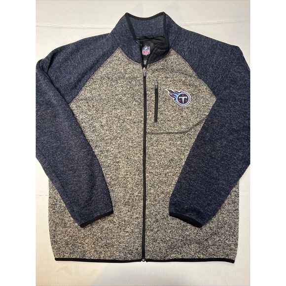 NFL Tennessee Titans Full Zip Lined Jacket Men's Large Chest Zip Pocket - Picture 7 of 12